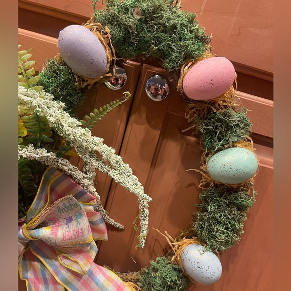 Easter Egg Wreath Homemade - Picture 3 of 4